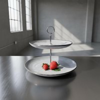 Etagere 2-stöckig -Blau, Handgemacht Aus Keramik Im Landhausstil | Individuelle Deko & Geschenkidee, Jede Ein Unikat von EtagerenManufakturHH