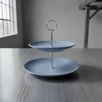 Handgefertigte 2-stöckige Etagere - Landhaus-Flair, Neu, in 2 Varianten, Ideal Für Obstteller Oder Gebäck; Keramik-Teller -Schale von EtagerenManufakturHH