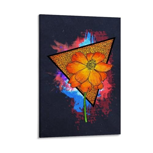 Etalvorl Dunkles Poster auf Leinwand, Motiv: Schwefel Kosmos, abstraktes Büro, Zuhause, Bar, Wanddekoration, 40 x 60 cm von Etalvorl