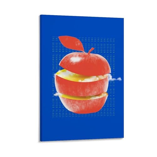 Etalvorl Poster "Temptation" auf Leinwand, abstraktes Gemälde, Büro, Zuhause, Bar, Wanddekoration, 50 x 75 cm von Etalvorl