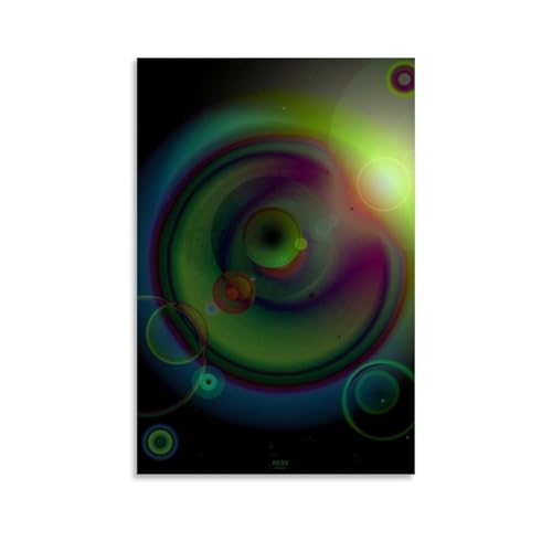 Etalvorl Poster auf Leinwand, Motiv "The Eye of the Universe", abstrakt, Büro, Zuhause, Bar, Wanddekoration, 30 x 45 cm von Etalvorl