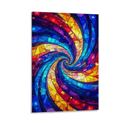 Etalvorl Spirale des Sternenlicht-Posters, Leinwand-Kunst, Gemälde, abstraktes Büro, Zuhause, Bar, Wanddekoration, 20 x 30 cm von Etalvorl