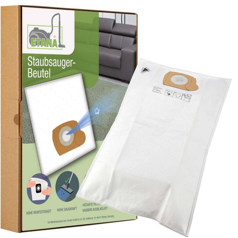 Etana 10x Staubsaugerbeutel Kompatibel Mit Bosch Aqua Clean von Etana