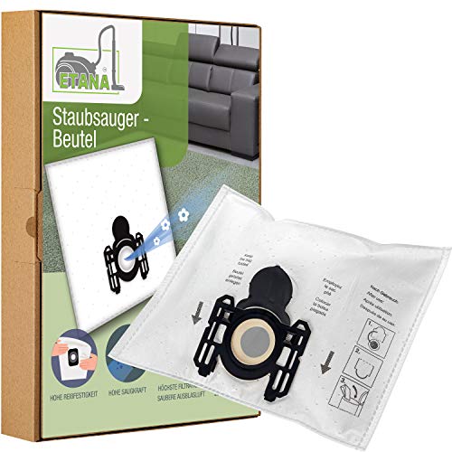 Etana Staubsauger-Beutel kompatibel mit AEG Ae4588 I Ae 4588 Ergo Essence I Ae 4588 Trio I Ergo Essence 4588 Trio - 10 Stück Staubbeutel von Etana
