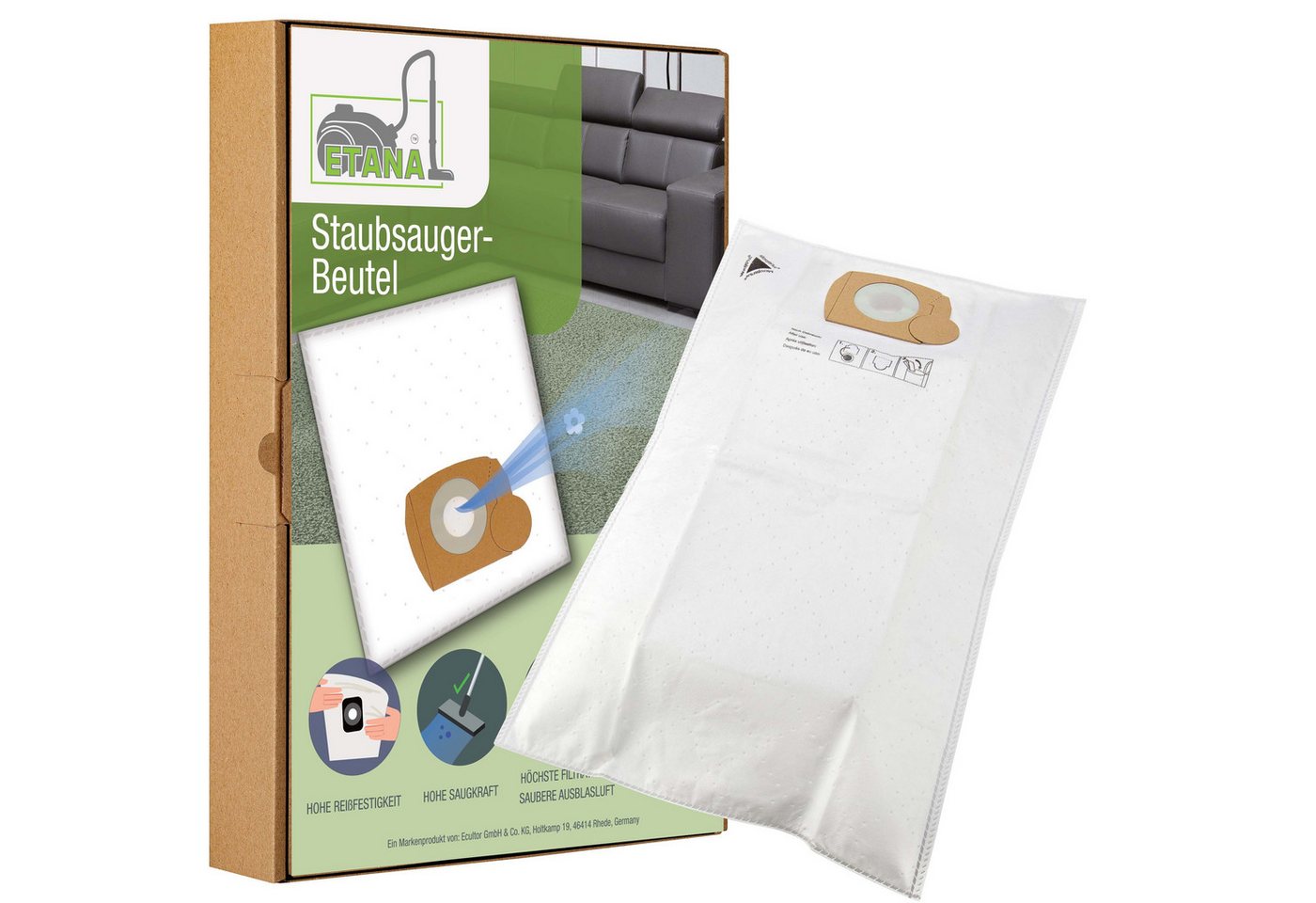 Etana Staubsaugerbeutel Schutzfolie, passend für Kärcher WD 5 Premium, 20 St., Staubbeutel Ersatz mit Hygiene Verschluss Etana Staubsaugerbeutel Schutzfolie, passend für Kärcher WD 5 Premium, 20 St., Staubbeutel Ersatz mit Hygiene Verschluss von Etana
