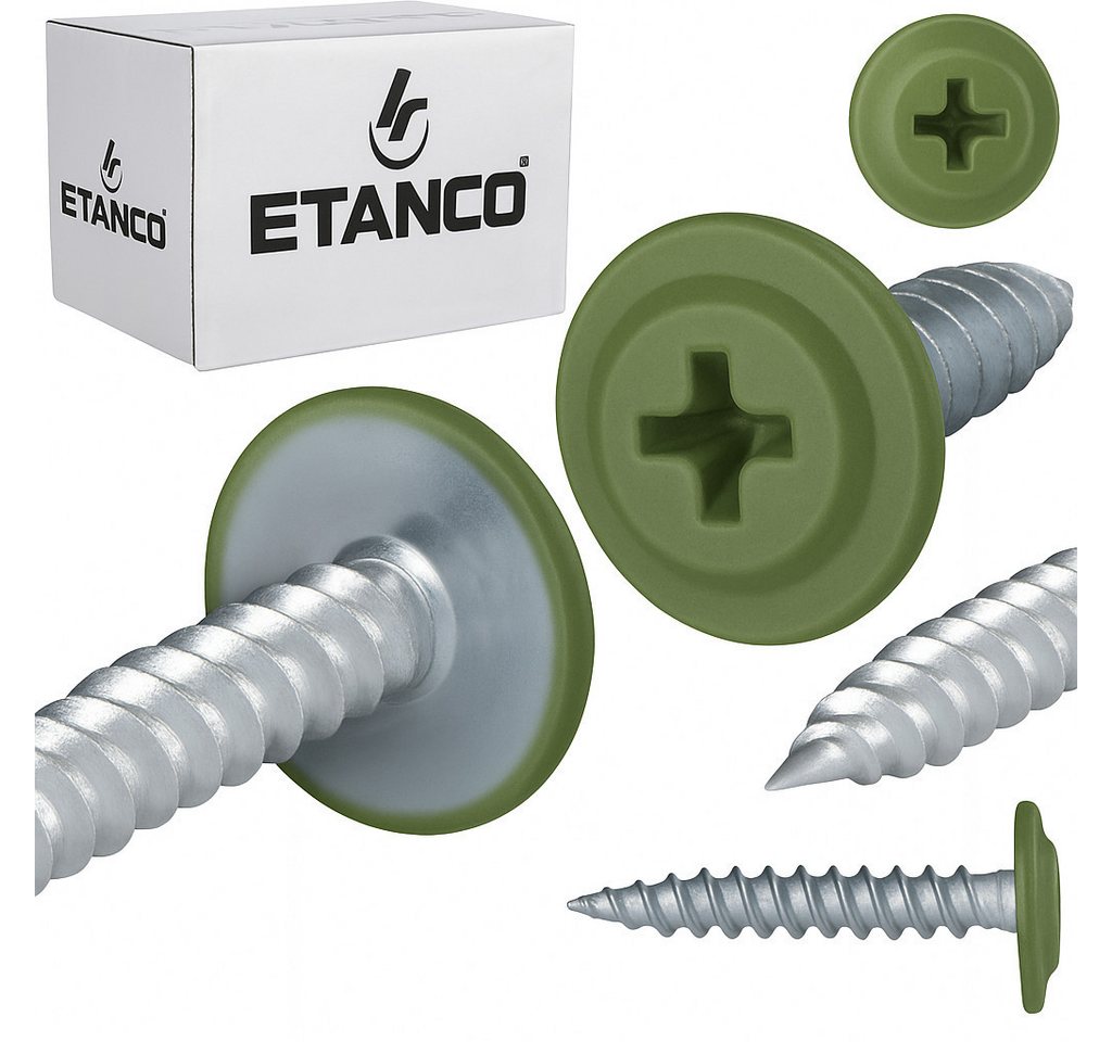 Etanco GmbH Blechschraube GM-S Flachkopf in verschiedenen RAL-Farben 4,2 x 16 mm 250 Stück von Etanco GmbH