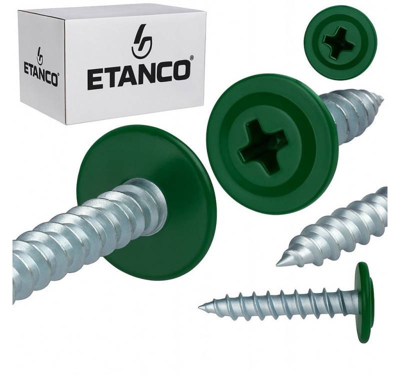 Etanco GmbH Blechschraube GM-S Flachkopf in verschiedenen RAL-Farben 4,2 x 19 mm 250 Stück von Etanco GmbH
