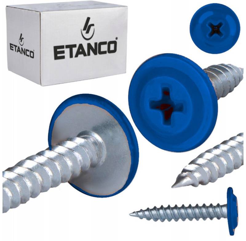 Etanco GmbH Blechschraube GM-S Flachkopf in verschiedenen RAL-Farben 4,2 x 25 mm 250 Stück von Etanco GmbH