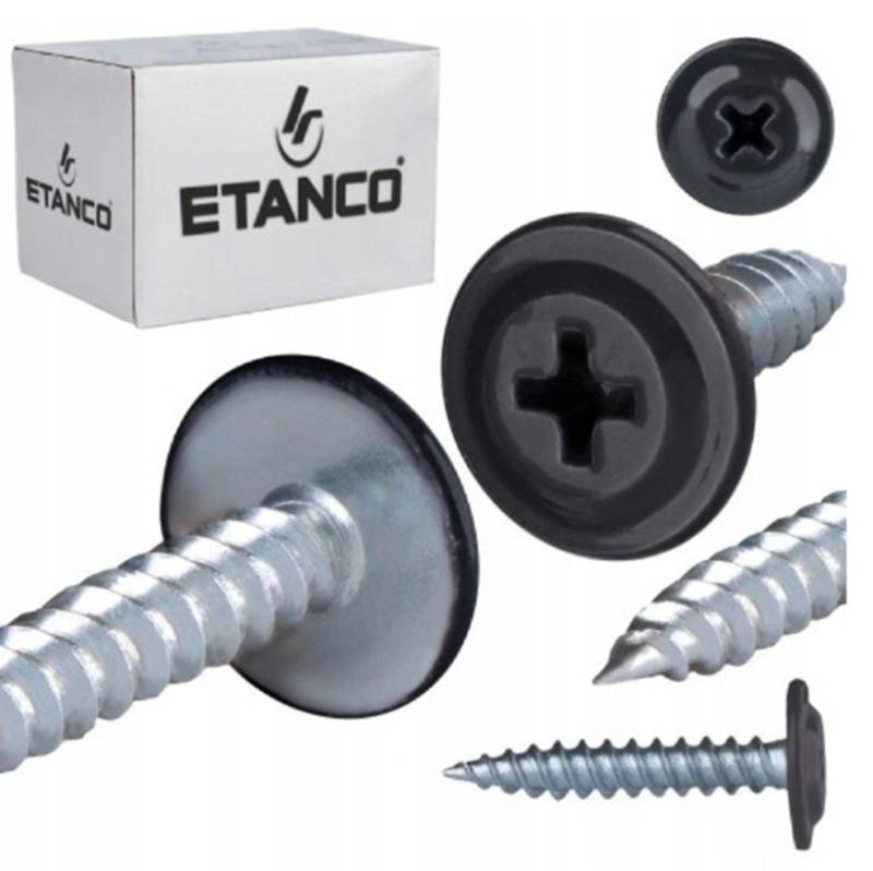 Etanco GmbH Blechschraube GM-S Flachkopf in verschiedenen RAL-Farben 4,2 x 30 mm 250 Stück von Etanco GmbH