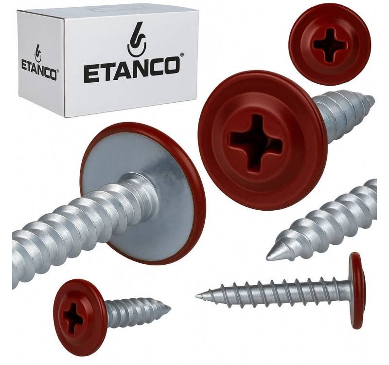 Etanco GmbH Blechschraube GM-S Flachkopf in verschiedenen RAL-Farben 4,2 x 30 mm 250 Stück von Etanco GmbH