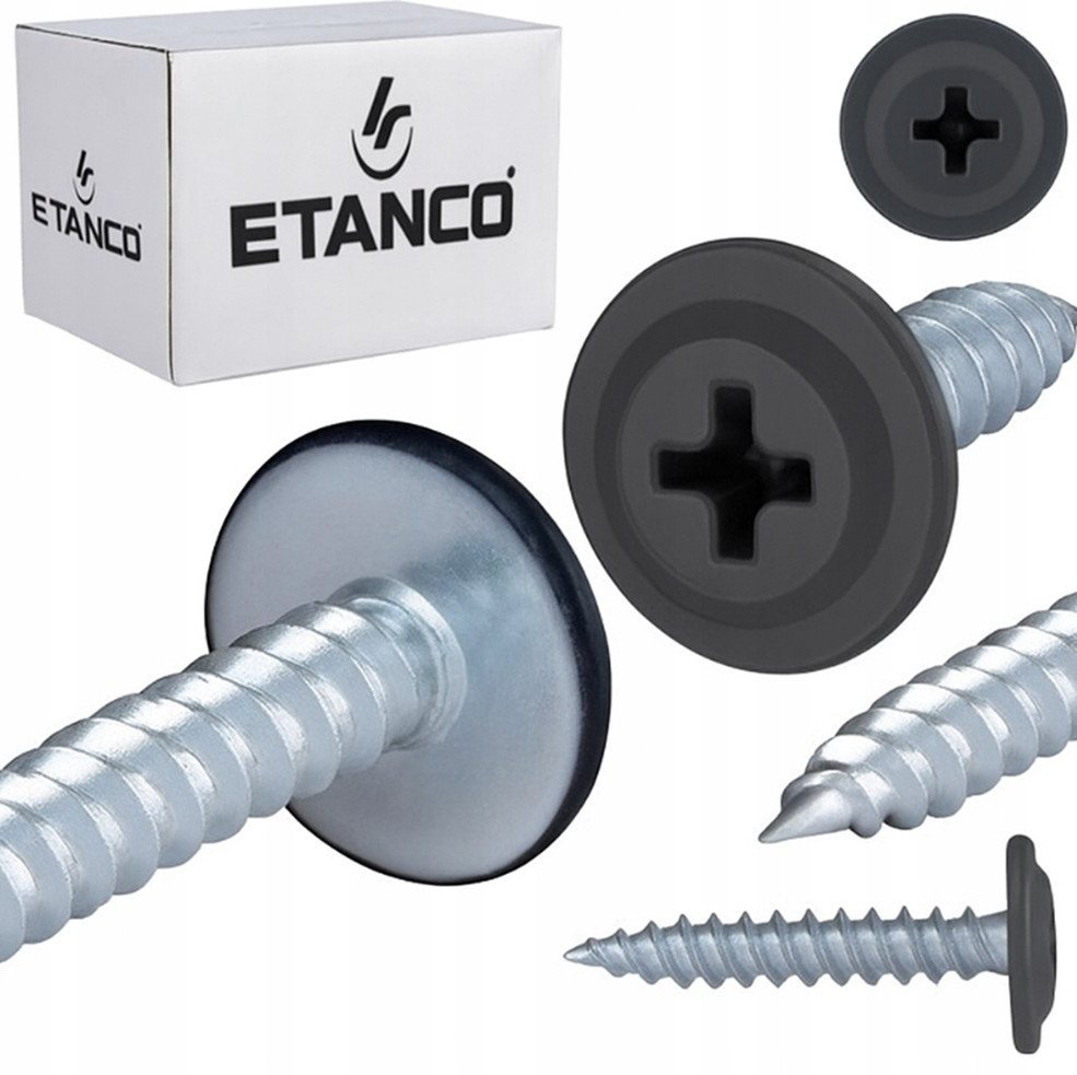 Etanco GmbH Blechschraube GM-S Flachkopf in verschiedenen RAL-Farben 4,2 x 30 mm 250 Stück von Etanco GmbH