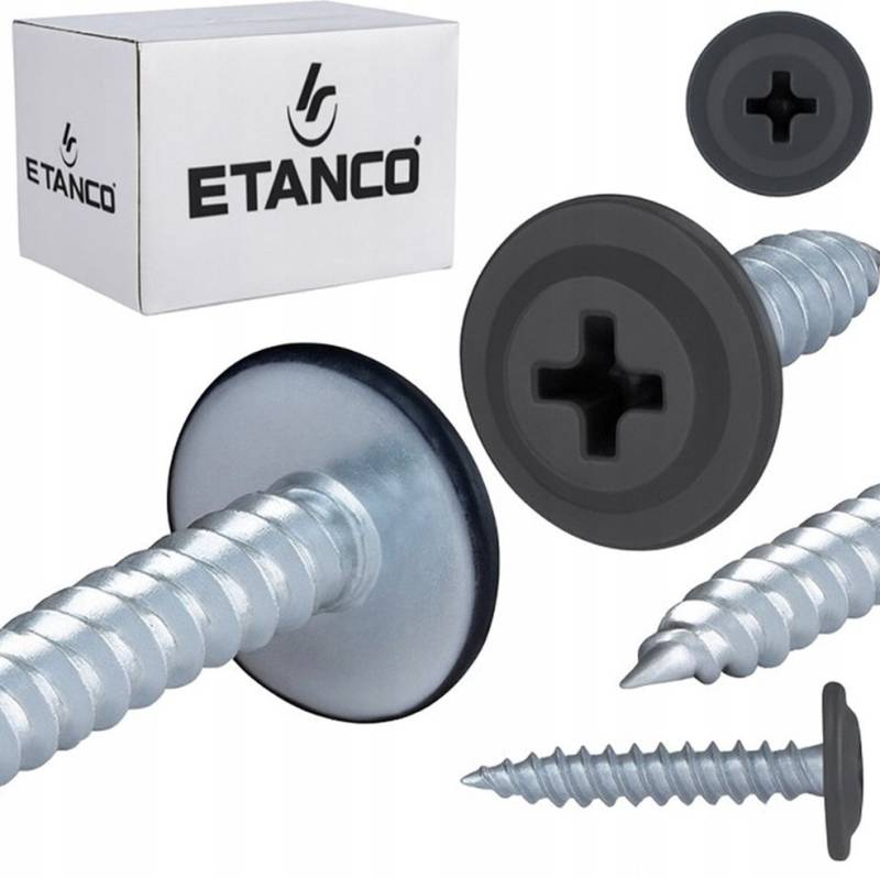 Etanco GmbH Blechschraube GM-S Flachkopf in verschiedenen RAL-Farben 4,2 x 30 mm 250 Stück von Etanco GmbH