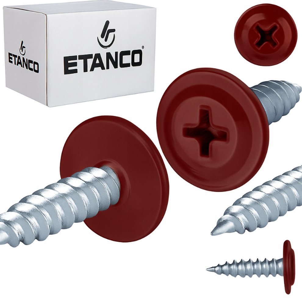 Etanco GmbH Blechschraube GM-S Flachkopf in verschiedenen RAL-Farben 4,2 x 30 mm 250 Stück von Etanco GmbH