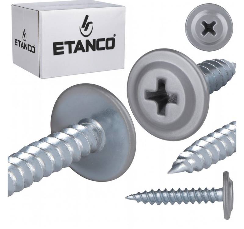 Etanco GmbH Blechschraube GM-S Flachkopf in verschiedenen RAL-Farben 4,2 x 38 mm 250 Stück von Etanco GmbH