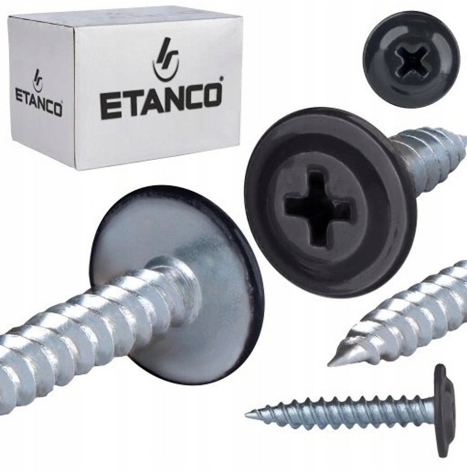 Etanco GmbH Blechschraube GM-S Flachkopf in verschiedenen RAL-Farben 4,2 x 50 mm 250 Stück von Etanco GmbH