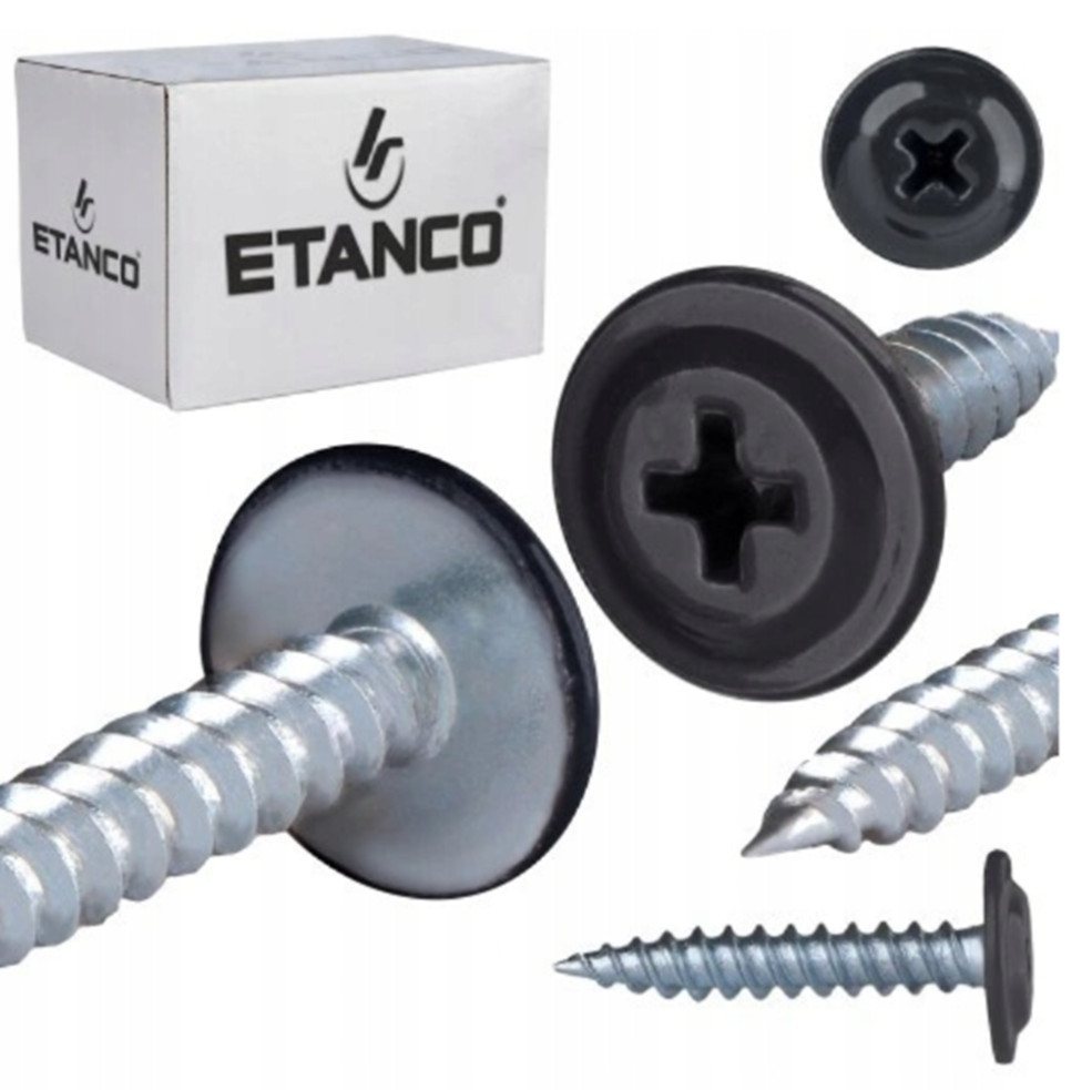 Etanco GmbH Blechschraube GM-S Flachkopf in verschiedenen RAL-Farben 4,2 x 65 mm 250 Stück von Etanco GmbH