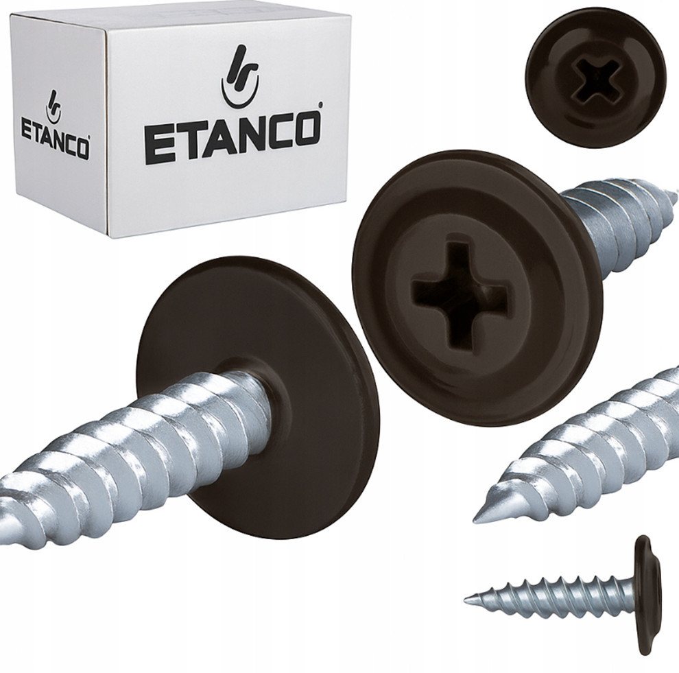 Etanco GmbH Blechschraube GM-S Flachkopf in verschiedenen RAL-Farben 4,2 x 65 mm 250 Stück von Etanco GmbH