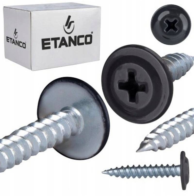 Etanco GmbH Blechschraube GM-S Flachkopf in verschiedenen RAL-Farben 4,2 x 65 mm 250 Stück von Etanco GmbH