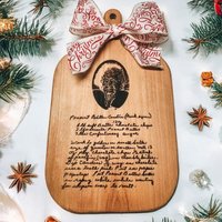Handgeschriebenes Rezeptgeschenk Personalisierte Tafel Mit Foto | Familienrezepte Brett Familienandenken Rezept Schneidebrett Rushorderavailable von EtchSocietyStudio