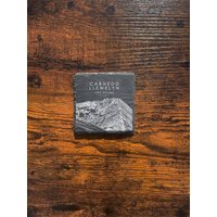 Carnedd Llewelyn Snowdonia Sketch Schiefer Untersetzer von EtchingSummit