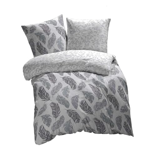 etérea Bettwäsche 200x200 Baumwolle Bettwäsche-Sets - Philou Grau - Reißverschluss, Renforcé, Fachhandel, Oekotex 100, Oekotex Made in Green - 200x200cm und Kissenbezug 2X 80x80cm etérea Bettwäsche 200x200 Baumwolle Bettwäsche-Sets - Philou Grau - Reißverschluss, Renforcé, Fachhandel, Oekotex 100, Oekotex Made in Green - 200x200cm und Kissenbezug 2X 80x80cm von etérea Himmlische Qualität