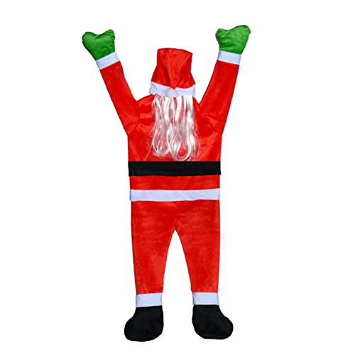 Eternit 40-Zoll-Weihnachtsmann, der die Wanddekoration klettert, lustiger Weihnachtskletteranzug, Weihnachtsschmuck im Freien Party von Eternit