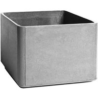 Eternit - Delta Pflanzgefäß 60 x 60 x 45 cm, grau / weiß von Eternit