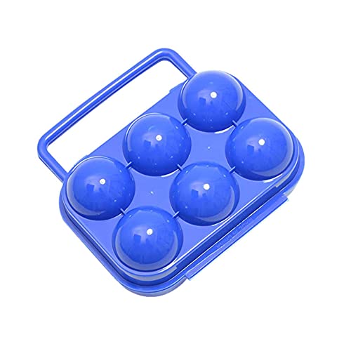 Eieraufbewahrungsbox, stoßfester Camping-Eierbehälter, tragbar und leicht 6 Eierbehälter zur Aufbewahrung von Eternitry