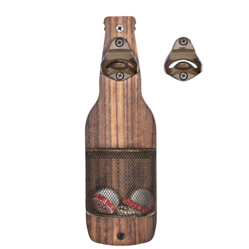 Eterspr Bieröffner Wand Behälter, Wand Flaschenöffner, Flaschenöffner Auffangbehälter, Einzigartige Geschenkideen Geschenke,Bar Zubehör für Hause, Freien von Eterspr