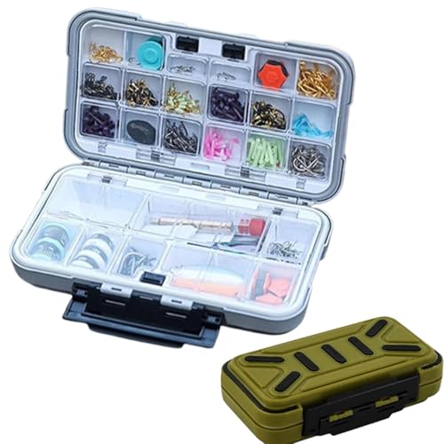 Eterspr Wasserdicht Angeln Box, Haken Köderbehälter, Angeln Angelbox, mit Verstellbaren Einzelfächern Geeignet Als Angelgeschenk Eterspr Wasserdicht Angeln Box, Haken Köderbehälter, Angeln Angelbox, mit Verstellbaren Einzelfächern Geeignet Als Angelgeschenk von Eterspr