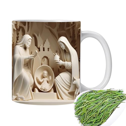 3D-Tasse – Krippe 3D-Kaffeetasse – Krippe 3D-Kaffeetasse Weihnachtsdekoration – Geschenke von Eteslot