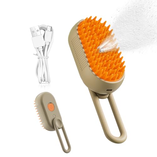 Cat Steamy Brush, Electric Steamy Cat Hair Brush - -Katzendampfbürste, Selbstreinigende Dampfbürste Für Katzenhunde, Katzendampfbürste Zur Massage, Katzenhaarbü te Cat Steamy Brush, Electric Steamy Cat Hair Brush - -Katzendampfbürste, Selbstreinigende Dampfbürste Für Katzenhunde, Katzendampfbürste Zur Massage, Katzenhaarbü te von Eteslot