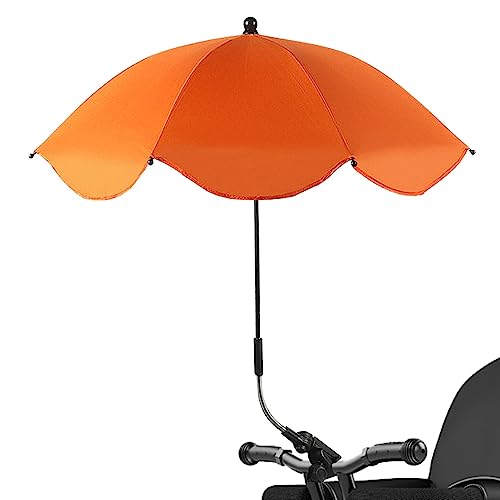 Eteslot Sonnenschirm Kinderwagen | Sonnenschutz Sonnenschirm Buggys | Kinderwagen Schirm Uv Schutz | Kinderwagen-Regenschirm Mit Klemme, Verstellbar von Eteslot