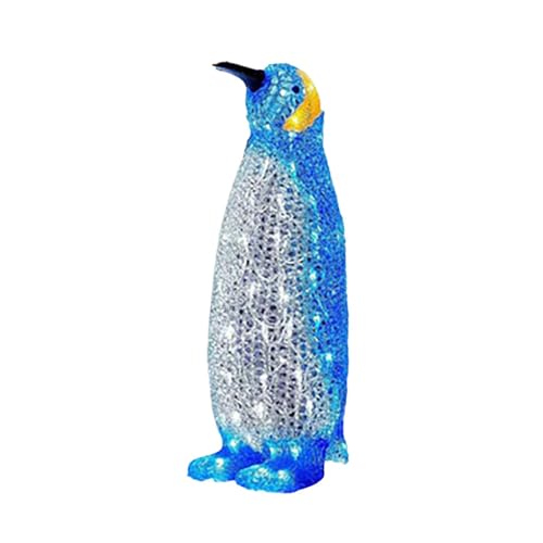 Weihnachten Pinguin Figur, Weihnachtsdeko Pinguin Light Up, Weihnachtsfiguren Außen, Leuchte Pinguin Weihnachtsdekorationen, Weihnachtsdekorationen Für Gartengarten I Freien Im Freien von Eteslot