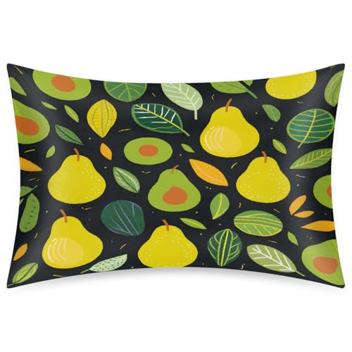 Satin-Kissenbezug für Haar und Haut, weich, seidig, mit Hotelverschluss, glatter Satin-Kissenbezug für besseren Schlaf, 50,8 x 76,2 cm, Queen-Size-Größe von Ethebre