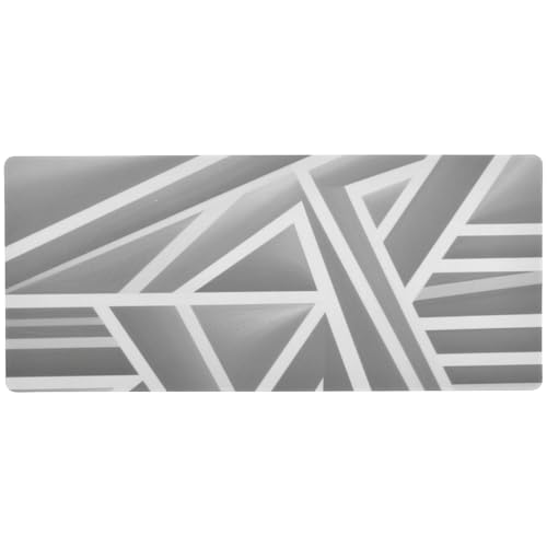 Abstrakte Kunst, geometisches graues, wasserdichtes großes Mauspad für den Schreibtisch für den Schreibtisch, wasserdicht, niedliches Mauspad, 80 x 30 cm Abstrakte Kunst, geometisches graues, wasserdichtes großes Mauspad für den Schreibtisch für den Schreibtisch, wasserdicht, niedliches Mauspad, 80 x 30 cm von EtherSpher