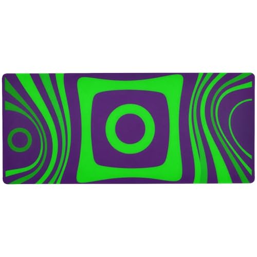 Abstrakte Kunst, geometisches grün-violettes Mauspad, waschbar, lang, für den Schreibtisch, waschbar, Mauspad für Laptop, 80 x 30 cm Abstrakte Kunst, geometisches grün-violettes Mauspad, waschbar, lang, für den Schreibtisch, waschbar, Mauspad für Laptop, 80 x 30 cm von EtherSpher