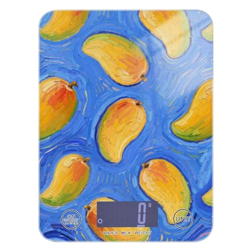 Art Painting Blaue Obstkochen Lebensmittelwaage Digitale Küche 5 kg/5 g Waage mit 4 Einheiten für (Benutzer) (Benutzer) (Benutzer) (Benutzer) báscula para pesar alimentos von EtherSpher