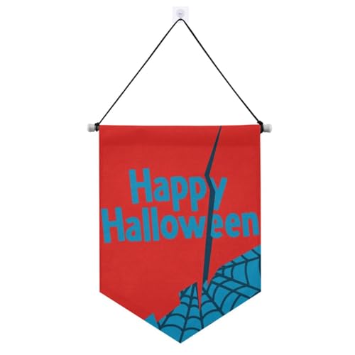 Banner "Happy Halloween Web", zum Aufhängen, mit Teleskopstange, für den Außenbereich, Dekoration für Festivals und besondere Anlässe, für Feste und besondere Anlässe Banner "Happy Halloween Web", zum Aufhängen, mit Teleskopstange, für den Außenbereich, Dekoration für Festivals und besondere Anlässe, für Feste und besondere Anlässe von EtherSpher