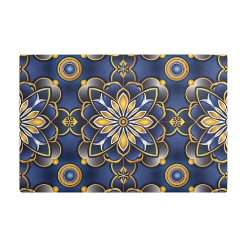 Dekorative Mandala-Kaffeematten für Küchentheke, Leder, absorbiert Kaffeemaschine, Arbeitsplatten für Arbeitsplatten von EtherSpher