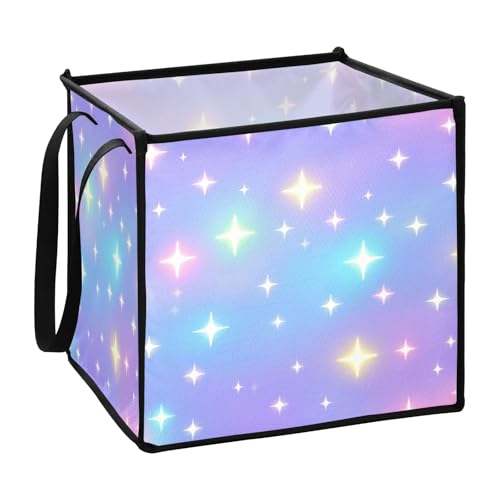 EtherSpher Childish Neon Star Gradient faltbare Aufbewahrungskörbe für Wohnmobile, 33 x 33 x 33 cm EtherSpher Childish Neon Star Gradient faltbare Aufbewahrungskörbe für Wohnmobile, 33 x 33 x 33 cm von EtherSpher