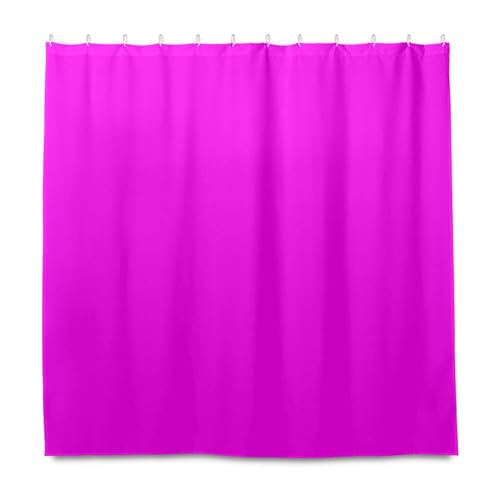 EtherSpher Dekorativer wasserabweisender Duschvorhang, waschbar, mit Haken, Polyester, waschbar, für Badezimmer, Dekoration, Cortina para ba?o a prueba de agua, 183 x 183 cm, Violett von EtherSpher
