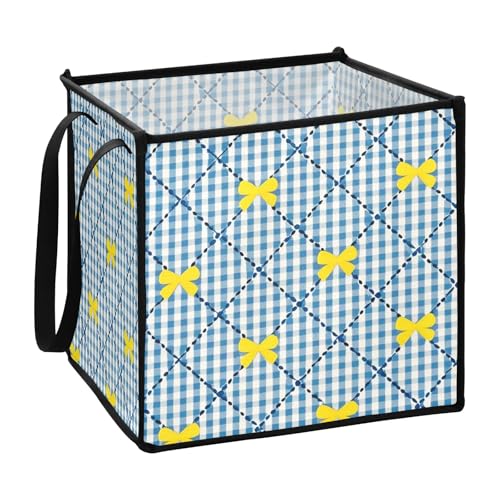 EtherSpher Faltbare Aufbewahrungsbox für Babywäsche, 33 x 33 x 33 cm, Gelb und Blau EtherSpher Faltbare Aufbewahrungsbox für Babywäsche, 33 x 33 x 33 cm, Gelb und Blau von EtherSpher