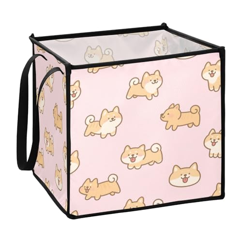 EtherSpher Faltbare Stoffkörbe für Schrank, Tragetaschen, Stoffkörbe, 33 x 33 x 33 cm, Rosa EtherSpher Faltbare Stoffkörbe für Schrank, Tragetaschen, Stoffkörbe, 33 x 33 x 33 cm, Rosa von EtherSpher