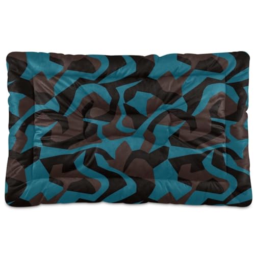 EtherSpher Haustier-Matratze, waschbar, rutschfest, weich, bequem, für mittelgroße und große Hunde, 91,4 x 61 cm, Camouflage-Muster, Schwarz / Dunkelblau EtherSpher Haustier-Matratze, waschbar, rutschfest, weich, bequem, für mittelgroße und große Hunde, 91,4 x 61 cm, Camouflage-Muster, Schwarz / Dunkelblau von EtherSpher