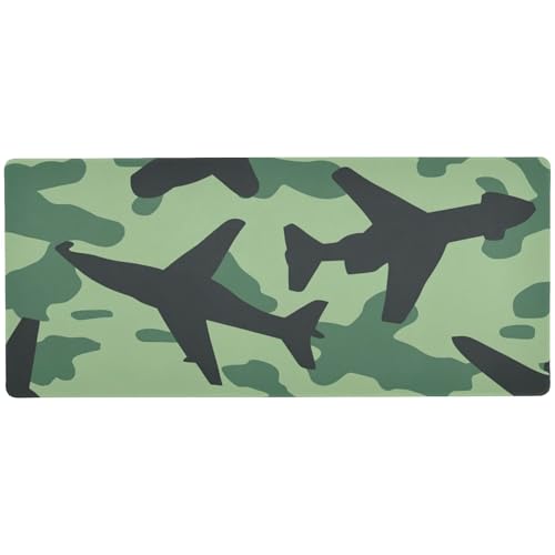 Green Planes multifunktionales großes Mauspad für den Schreibtisch, multifunktional, niedliches Mauspad, 80 x 30 cm Green Planes multifunktionales großes Mauspad für den Schreibtisch, multifunktional, niedliches Mauspad, 80 x 30 cm von EtherSpher