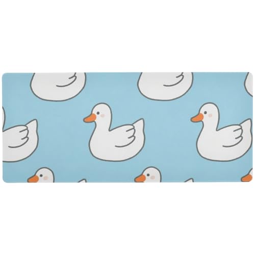 Große Gaming-Mauspads für Schreibtische, groß, Cartoon-Enten-Design, 80 x 30 cm, Blau Große Gaming-Mauspads für Schreibtische, groß, Cartoon-Enten-Design, 80 x 30 cm, Blau von EtherSpher