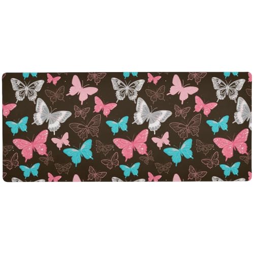 Künstliche Glitzer-Pailletten, Schleife, tragbar, großes Mauspad für Schreibtische, tragbare Mauspads für den Schreibtisch, 80 x 30 cm, Braun Künstliche Glitzer-Pailletten, Schleife, tragbar, großes Mauspad für Schreibtische, tragbare Mauspads für den Schreibtisch, 80 x 30 cm, Braun von EtherSpher