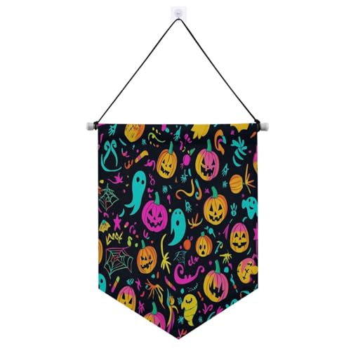 Leuchtende Halloween-Design-Banner zum Aufhängen mit Teleskopstange, Anstecknadel, Partydekorationen für Büro, Schule, Klassenzimmer, Schlafsaal, Zuhause, Suministros para fiesta de a?o Leuchtende Halloween-Design-Banner zum Aufhängen mit Teleskopstange, Anstecknadel, Partydekorationen für Büro, Schule, Klassenzimmer, Schlafsaal, Zuhause, Suministros para fiesta de a?o von EtherSpher