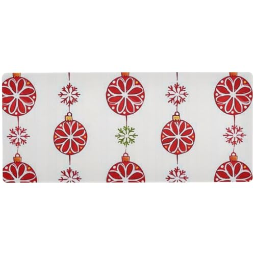 Merry Christmas Deco Ball Red Multifunktionales Mauspad für den Schreibtisch zum Ausruhen, multifunktionales großes Mauspad, 80 x 30 cm Merry Christmas Deco Ball Red Multifunktionales Mauspad für den Schreibtisch zum Ausruhen, multifunktionales großes Mauspad, 80 x 30 cm von EtherSpher